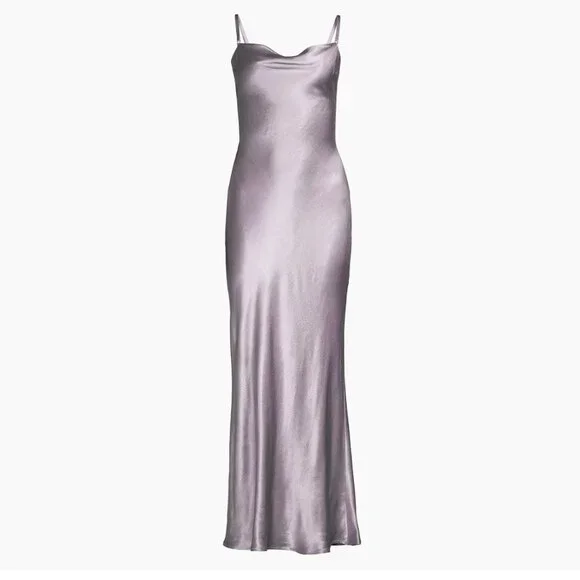 NWT Bec & BridgeMalia satin maxi dress Us2,